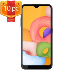 Samsung Galaxy A01 Clear Tempered Glass Screen Protector 10pc (Clear)